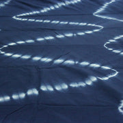 Handmade Indigo Dyed Natural Cotton Shibori Printed Fabric